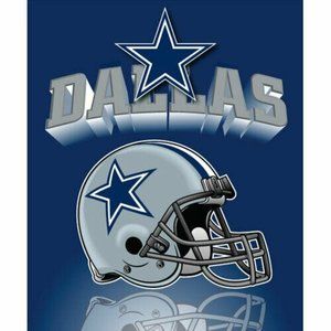 DALLAS COWBOYS BLANKET FLEECE THROW BY NORTHWEST NEW